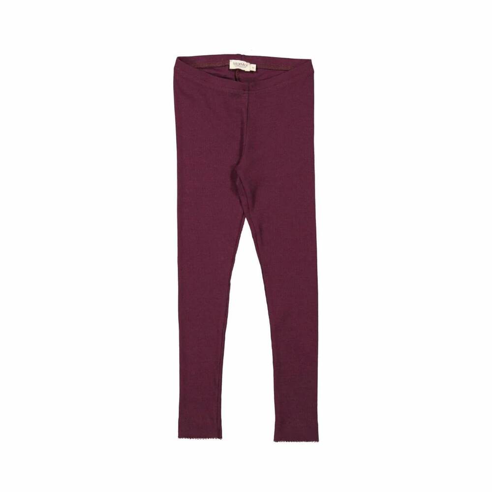 NEW MARMAR COPENHAGEN kid's comfort leggings in deep mulberry